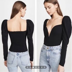 NWT Reformation Roma top in black - size 0